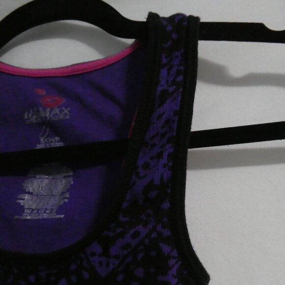 MILEY CYRUS & MAX AZRIA | small | Purple and Black Ribbed Tank Top - Picture 5 of 16